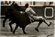 Cogida - Dangerous accident of the bullfighter