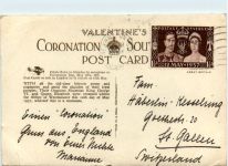Coronation Souvenir 1937 - England