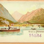 Gruss vom Achensee - Original auf Bestellnummerumschlag der Grbr. Metz - Litho