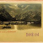 Gruss vom Achensee - Original auf Bestellnummerumschlag der Grbr. Metz - Litho
