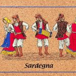 Sardegna - Costumi - Karte aus Kork