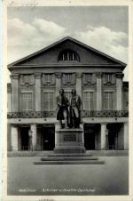 Weimar, Schiller und Goethe-Denkmal
