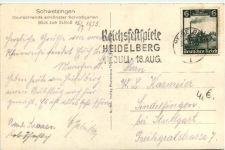 Schwetzingen, Blick zum Schloss