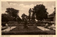 Bad Lausick, Anlagen vor dem Kurhotel