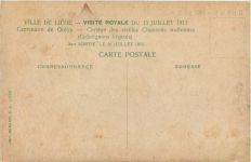 Liege - Visite Royale 1913