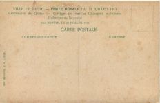 Liege - Visite Royale 1913
