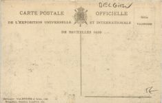 Bruxelles - Exposition 1910