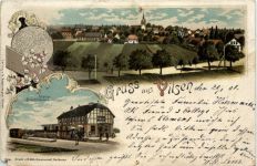 Gruss aus Vilsen - Litho