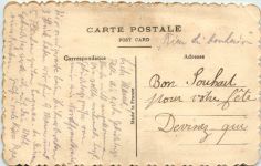 Bestickte Karte - Bonne Fete