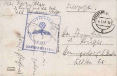 Schwerin Warthe - Kaserne Infanterie Bataillon - Feldpost 3. Reich