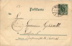 Bernburg - Herzogliches Schloss - Litho