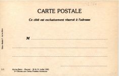 Aix les Bains - Bourse Cartes Postales