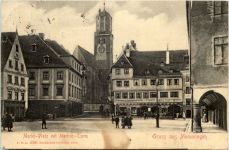 Gruss aus Memmingen - Marktplatz