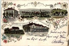 Gruss aus Absdorf - Litho