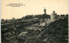 Brandenburg (Havel) - Marienberg mit Bismarckwarte und Kriegerdenkmal