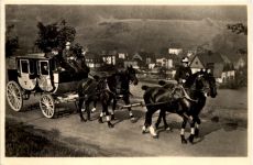 Radiumbad Oberschlema, Die erste Pferdepost im Erzgebirge