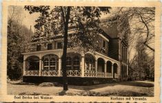 Bad Berka bei Weimar, Kurhaus mit Veranda