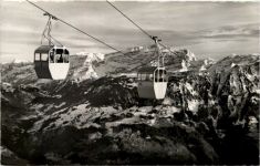 Telererique Leysin - Berneuse avec le Massif des Diablerets