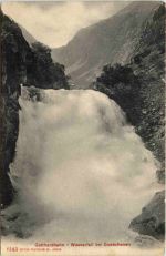 Gotthardbahn, Wasserfall bei Göschenen