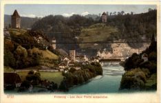 Fribourg, Les deux Ponts suspendus