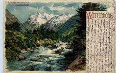Wetterhorn - Halt gegen Licht - Meteor - Litho