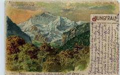 Jungfrau - Halt gegen Licht - Meteor - Litho