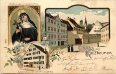 Gruss aus Kaufbeuren - Litho -Künstler-AK Eugen Felle