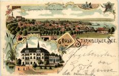 Gruss vom Starnberger See - Litho - Künstler-AK Eugen Felle