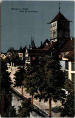 Wangen im Allgäu - Partie am Klosterberg - Künstler-AK Eugen Felle