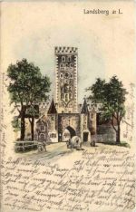 Landsberg am Lech - Bayertor - Künstler-AK Eugen Felle