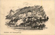 Kufstein mit Kaisergebirge - Künstler-AK Eugen Felle