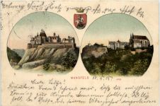 Mansfeld Einst und Jetzt - Künstler-AK Eugen Felle