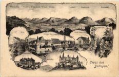 Gruss aus Balingen - Künstler-AK Eugen Felle