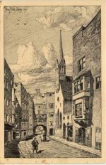 Wasserburg am Inn - Künstler-AK Eugen Felle