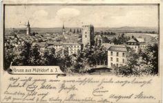 Gruss aus Mühldorf - Künstler-AK Eugen Felle