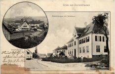 Gruss aus Ziemetshausen - Bahnhofstrasse - Künstler-AK Eugen Felle