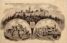 Ruine Salzburg bei Neustadt a Saale - Künstler-AK Eugen Felle