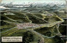Tuttlingen und Umgebung - Künstler-AK Eugen Felle