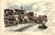 Riedlingen - Künstler-AK Eugen Felle