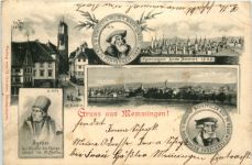 Gruss aus Memmingen - Künstler-AK Eugen Felle