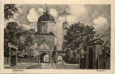 Memmingen Westertor - Künstler-AK Eugen Felle