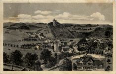 Schwarzenbach mit Neuravensburg - Künstler-AK Eugen Felle