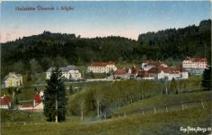 Heilstätte Überruh im Allgäu - Künstler-AK Eugen Felle