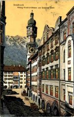 Innsbruck - Herzog Friedrich Strasse - Künstler-AK Eugen Felle