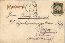 Donnersberg v. der Guck aus - Künstler-AK Eugen Felle