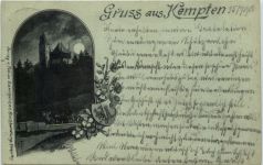 Gruss aus Kempten - Künstler-AK Eugen Felle
