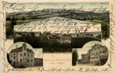 Gruss aus Gossholz - Künstler-AK Eugen Felle