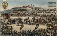 Weingarten - Historische Prozession Blutritt - Künstler-AK Eugen Felle