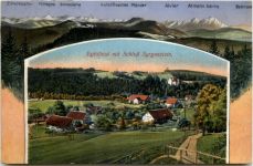 Eglofstal mit Schloss Syrgenstein - Künstler-AK Eugen Felle