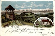 Gruss vom Höchsen - Litho